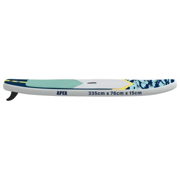 vidaXL Φουσκωτή σανίδα SUP APEX 335 x 76 x 15 εκ. Μπλε