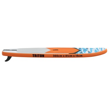 vidaXL Φουσκωτή σανίδα SUP TRITON 366 x 81 x 15 εκ Μπλε