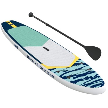 vidaXL Φουσκωτή σανίδα SUP APEX 366 x 81 x 15 εκ Μπλε