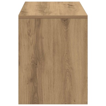 vidaXL Σκαμπό Μπουντουάρ Δρυς τεχνίτης 70x35x45cm Επεξ. Ξύλο 1 τεμ.