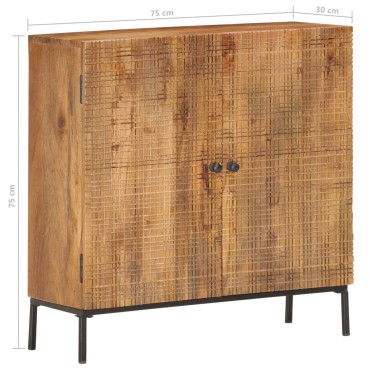 vidaXL Ντουλάπι 75x30x75cm από Μασίφ Ξύλο Μάνγκο 1 τεμ.
