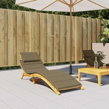 vidaXL Μαξιλάρι Ξαπλώστρας Taupe 186x58x4cm Ύφασμα