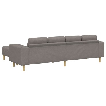 vidaXL Καναπές σαλονιού 3 τεμ. Taupe Πολυεστέρας 250x188x76cm  Τριθέσιος