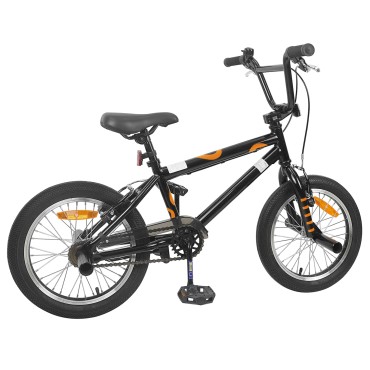 vidaXL BMX Ποδήλατο 16 ίντσες για παιδιά 5-8 ετών Μαύρο