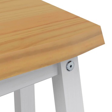 VidaXL Καθιστικό Σαλονιού EKAI Λευκό 91,5x29x45,5 εκ