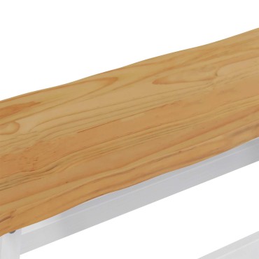 VidaXL Καθιστικό Σαλονιού EKAI Λευκό 91,5x29x45,5 εκ