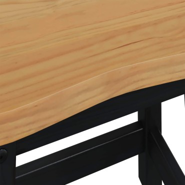 vidaXL Μπαρ σκαμπό EKAI 2 τεμ. Μαύρο 40x29x45,5 εκ