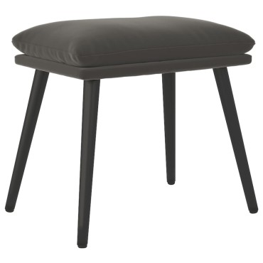 vidaXL Υποπόδιο Σκούρο Γκρι 45x29,5x35cm Βελούδινο 1 τεμ.