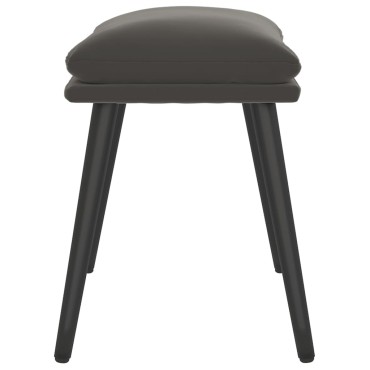 vidaXL Υποπόδιο Σκούρο Γκρι 45x29,5x35cm Βελούδινο 1 τεμ.