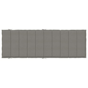 vidaXL Μαξιλάρι Ξαπλώστρας Σκούρο Γκρι 186x58x4cm Ύφασμα