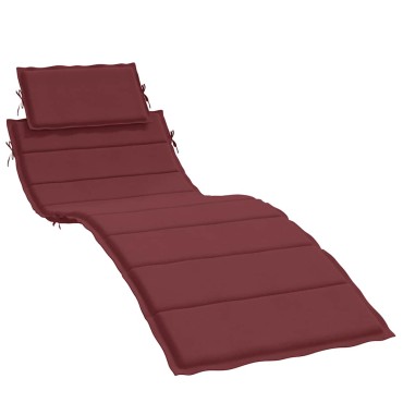 vidaXL Μαξιλάρι Ξαπλώστρας Μπορντό 186x58x4cm Ύφασμα