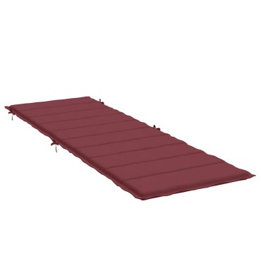 vidaXL Μαξιλάρι Ξαπλώστρας Μπορντό 186x58x4cm Ύφασμα