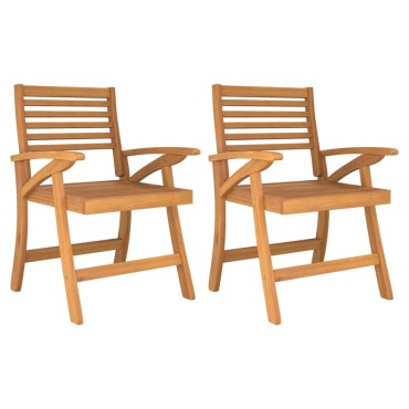 vidaXL Καρέκλες Κήπου 2 τεμ. 58x58x87cm από Μασίφ Ξύλο Ακακίας