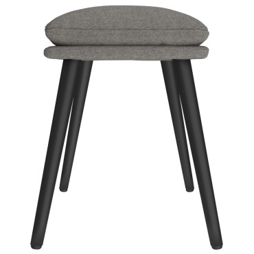 vidaXL Υποπόδιο Ανοιχτό Γκρι 45x29,5x35cm Υφασμάτινο 1 τεμ.