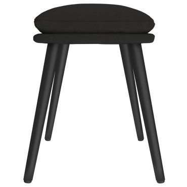 vidaXL Υποπόδιο Μαύρο 45x29,5x35cm Υφασμάτινο 1 τεμ.