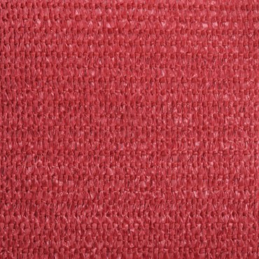 vidaXL Πανί Σκίασης Κόκκινο 5 x 5 x 5 μ. από HDPE 160 γρ./μ²
