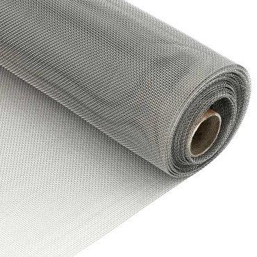 vidaXL Πλέγμα Οθόνης 100x500cm 20 Mesh Ανοξείδωτο Ατσάλι 201 Ασημί