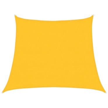 vidaXL Πανί Σκίασης Κίτρινο 3/4 x 3 μ. από HDPE 160 γρ./μ²