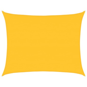 vidaXL Πανί Σκίασης Ορθογώνιο Κίτρινο 6x8 μ. HDPE 160 γρ./μ²