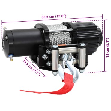 vidaXL Ηλεκτρική Μηχανή PVC Μαύρο
