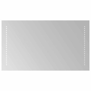 vidaXL Καθρέφτης μπάνιου LED Διαφανές 70 x 40 cm σκληρυμένο γυαλί