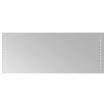 vidaXL Καθρέφτης μπάνιου LED Διαφανές 100 x 40 cm σκληρυμένο γυαλί