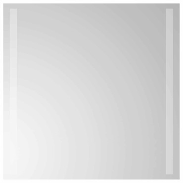 vidaXL Καθρέφτης μπάνιου LED Διαφανές 50 x 50 cm σκληρυμένο γυαλί