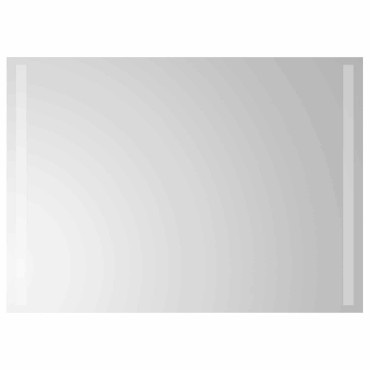 vidaXL Καθρέφτης μπάνιου LED Διαφανές 70 x 50 cm σκληρυμένο γυαλί
