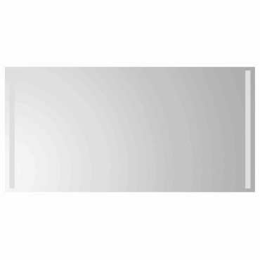 vidaXL Καθρέφτης μπάνιου LED Διαφανές 100 x 50 cm σκληρυμένο γυαλί