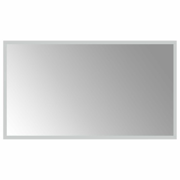 vidaXL Καθρέφτης μπάνιου LED Διαφανές 70 x 40 cm σκληρυμένο γυαλί