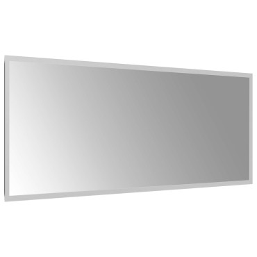 vidaXL Καθρέφτης μπάνιου LED Διαφανές 100 x 40 cm σκληρυμένο γυαλί