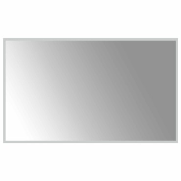vidaXL Καθρέφτης μπάνιου LED Διαφανές 100 x 60 cm σκληρυμένο γυαλί
