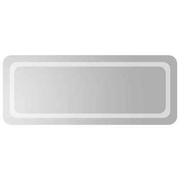 vidaXL Καθρέφτης μπάνιου LED Διαφανές 100 x 40 cm σκληρυμένο γυαλί
