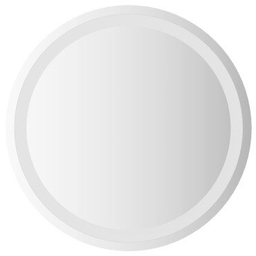 vidaXL Καθρέφτης μπάνιου LED Διαφανές Ø 50 cm σκληρυμένο γυαλί