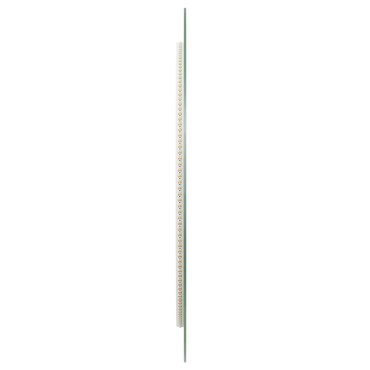 vidaXL Καθρέφτης μπάνιου LED Διαφανές Ø 60 cm σκληρυμένο γυαλί
