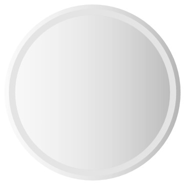 vidaXL Καθρέφτης μπάνιου LED Διαφανές Ø 70 cm σκληρυμένο γυαλί