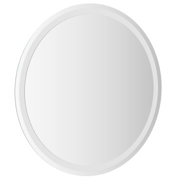 vidaXL Καθρέφτης μπάνιου LED Διαφανές Ø 70 cm σκληρυμένο γυαλί