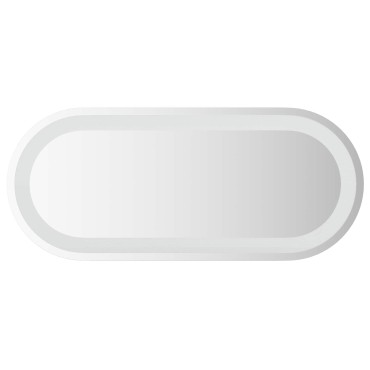 vidaXL Καθρέφτης μπάνιου LED Διαφανές 70 x 30 cm σκληρυμένο γυαλί