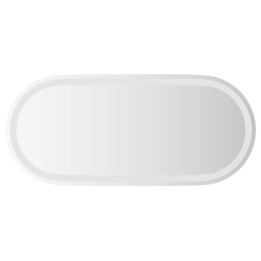 vidaXL Καθρέφτης μπάνιου LED Διαφανές 80 x 35 cm σκληρυμένο γυαλί