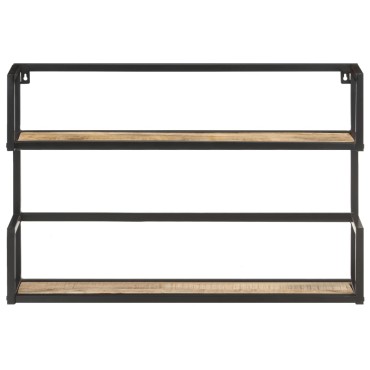 vidaXL Ραφιέρα Τοίχου 60x20x60cm από Ακατέργαστο Ξύλο Μάνγκο 1 τεμ.