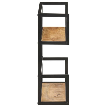 vidaXL Ραφιέρα Τοίχου 60x20x60cm από Ακατέργαστο Ξύλο Μάνγκο 1 τεμ.