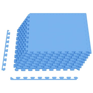 vidaXL Πατάκια 24 τμχ. Μπλε 8,64 m² Φελιζόλ EVA