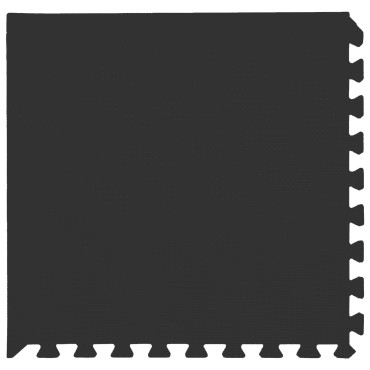 vidaXL Πατάκια 24 τμχ. Μαύρο 8,64 m² Φελιζόλ EVA