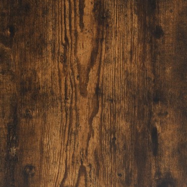 vidaXL Τραπέζι Κονσόλα Καπνιστή Δρυς 75x22,5x75cm Επεξεργ. Ξύλο 1 τεμ.