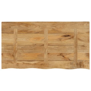 vidaXL Επιφάνεια Τραπεζιού 100x60x3,8cm Live Edge Μασίφ Ξύλο Μάνγκο 1 τεμ.