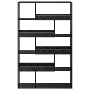 vidaXL Ράφι βιβλίων 100x33x156,5cm Επεξεργασμένο Ξύλο Μαύρη δρυς 1 τεμ.