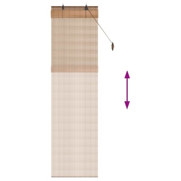 vidaXL Ρόλερ (στόρι) Καφέ 40 x 220 cm Μπαμπού