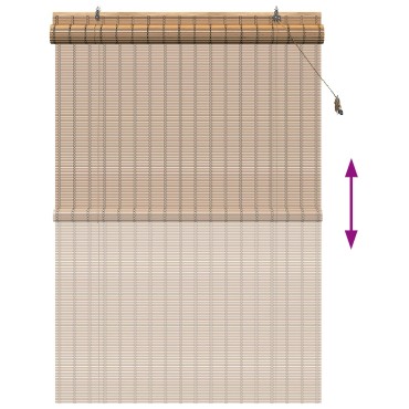 vidaXL Ρόλερ (στόρι) Φύση 130 x 220 εκ Μπαμπού
