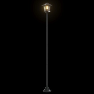 vidaXL Σετ Στύλων Λαμπτήρα with LED Bulb 2 τμχ. Μαύρο 16 x 16 x 156 εκ