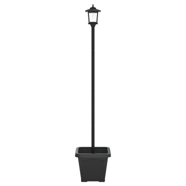 vidaXL Φωτιστικό Στήλης με Γλάστρα Μαύρο 32 x 32 x 158 εκ.